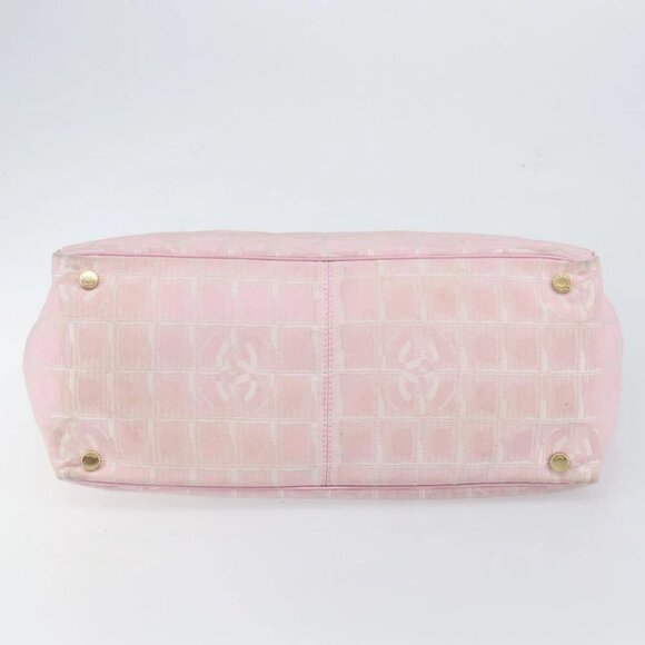 CHANEL New travel line Tote Bag Nylon Pink CC - Picture 6 of 16